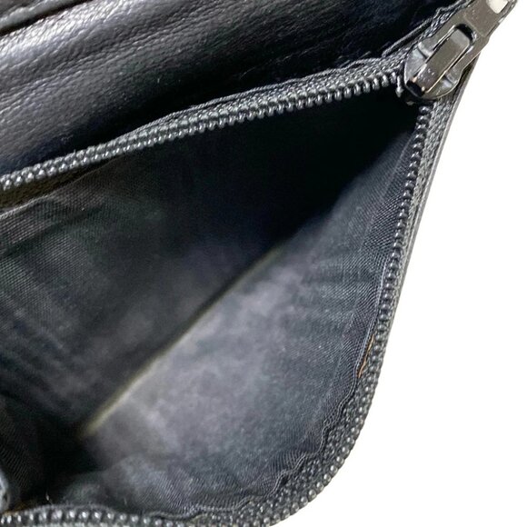 Auth PRADA - M613 Black Nylon Leather Trifold Wallet - Picture 6 of 9